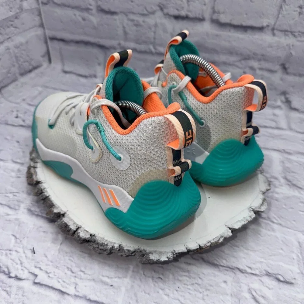 Adidas Harden Stepback 3 Shoes Men Sz 5 Wmn Sz 7 The Bahamas Bounce Mint Coral